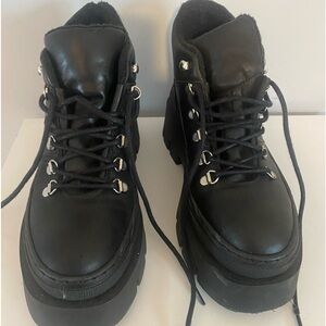 NWOT - ALDO LACE UP BOOT - LUG SOLE